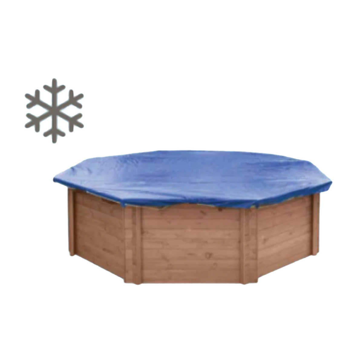 Kokomo Beach 560 x 517 x 129 cm Luxe houten zwembad winterafdekhoes Tuindeco