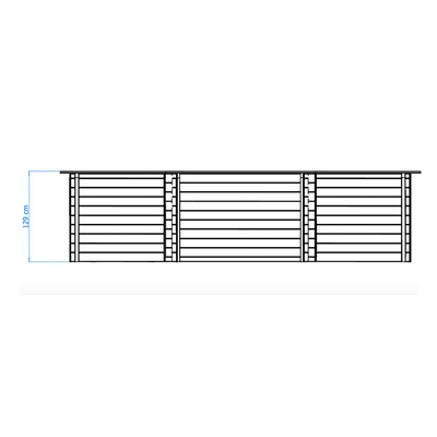 Kokomo Beach  560 x 517 x 129 cm Luxe houten zwembad Tuindeco