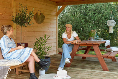 Hardhouten picknicktafel Business