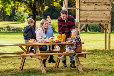 Picknicktafel Superieur 300 cm vuren gedroogd, groen geïmpregneerd