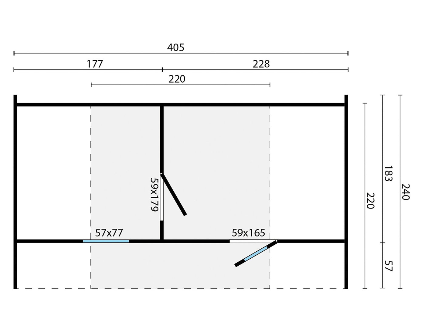 Sauna Oval | 28/42 mm | onbehandeld Tuindeco