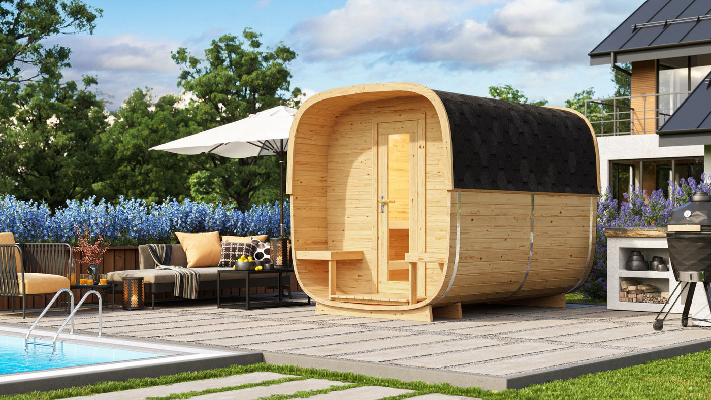 Sauna cube Rovaniemi 280 cm | 42 mm | onbehandeld Tuindeco