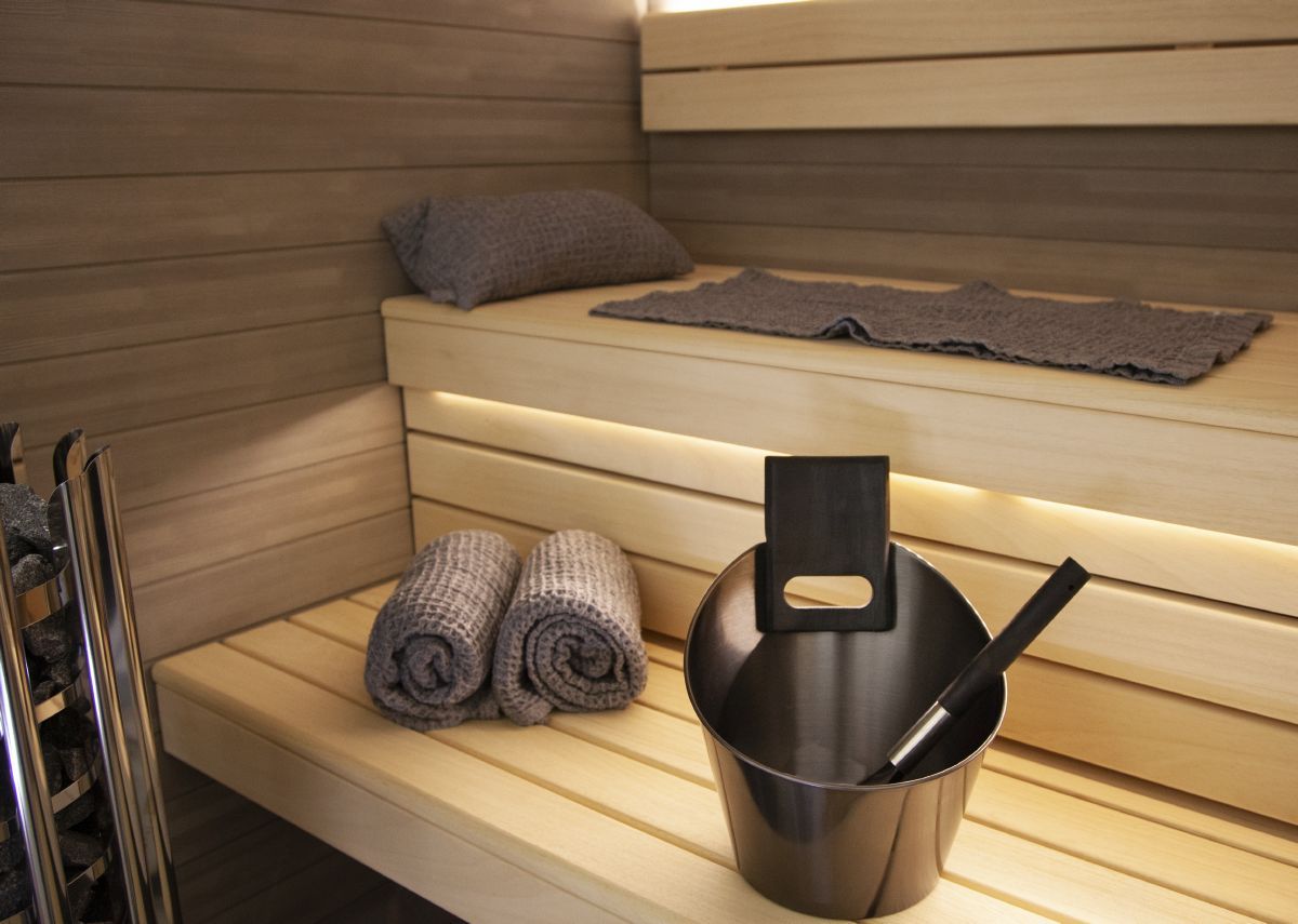 Sauna accessoire Harvia door Luhta saunakussen 22x40cm grijs Tuindeco