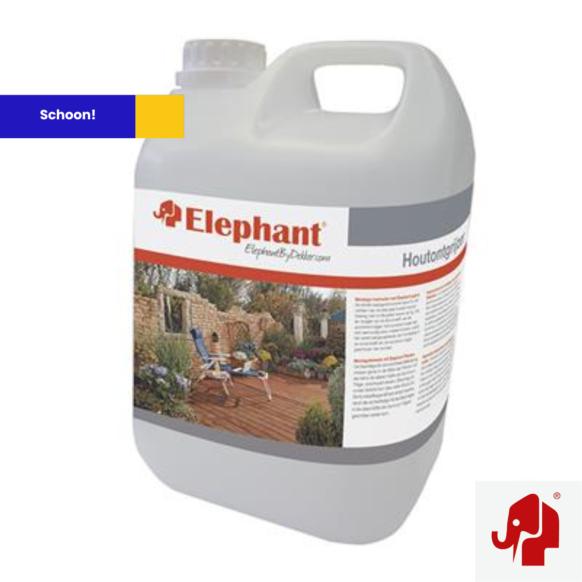 Elephant Schutting Reiniger voor hout en composiet - 5 liter