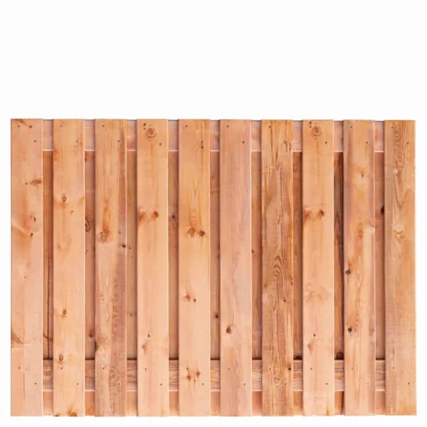 Redwood schuttingscherm, 19 planks, verticaal, alle formaten